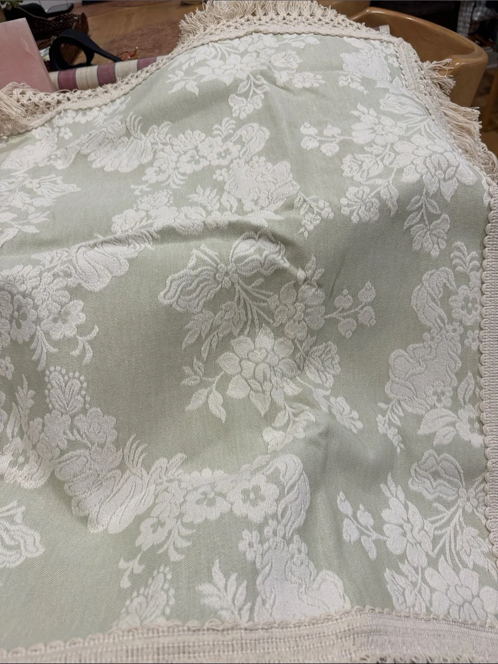 Mafalda 2/ Euro Sham with Fringe / Safe Color